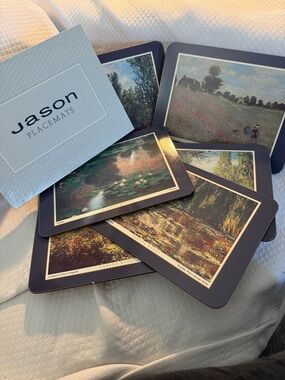 Vintage Jason Placemats Set of 6 - Claude Monet Impressionist NIB